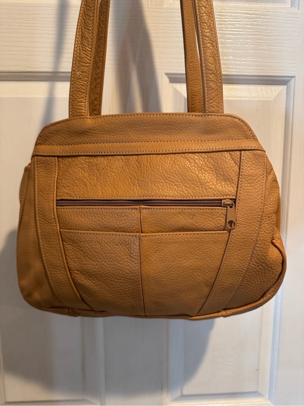 Classic Tan Leather Shoulder Bag